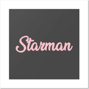 Starman, pink Posters and Art